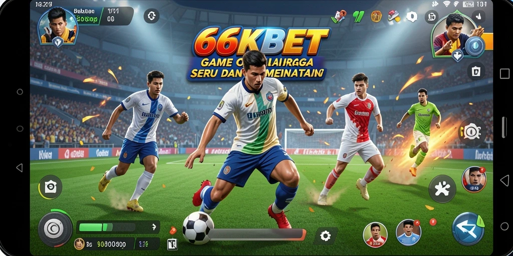 Tangkapan layar utama 66KBET menampilkan aksi olahraga yang mendebarkan.