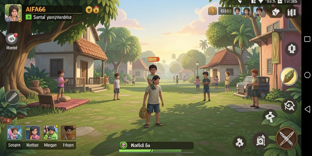 Tangkapan layar AIFA66 menampilkan gameplay santai yang menyenangkan.