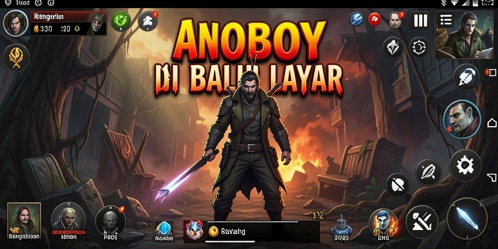 Tampilan gameplay menyeramkan dalam ANOBOY yang menegangkan.