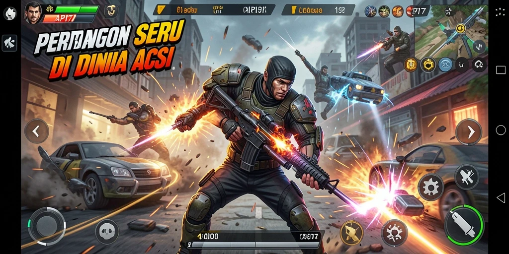 Tangkapan layar dari gameplay aksi mengagumkan API77.