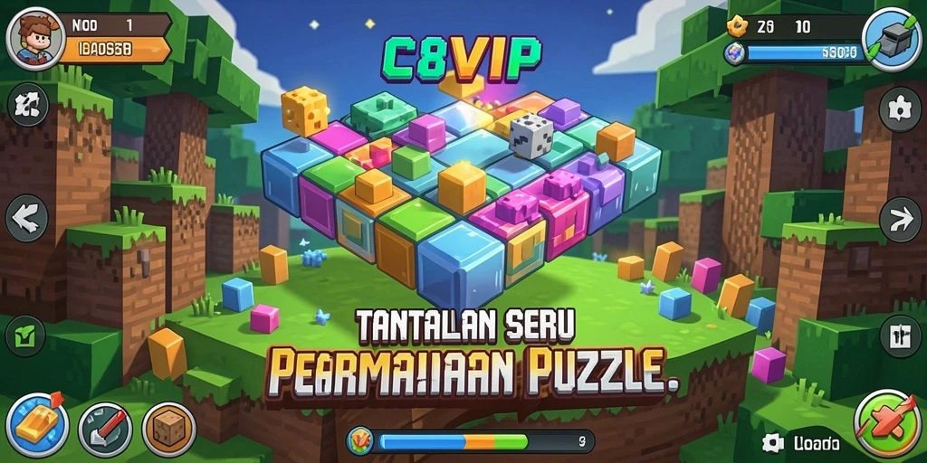 Tampilan gameplay seru dan menantang dari C8VIP.
