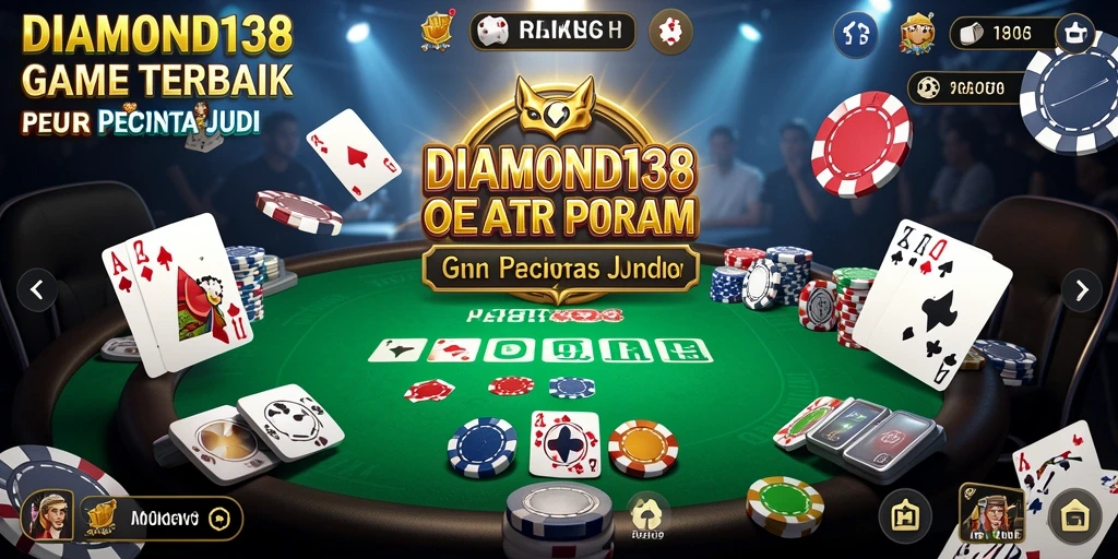 Screenshot gameplay DIAMOND138 menampilkan aksi seru dalam permainan Poker.