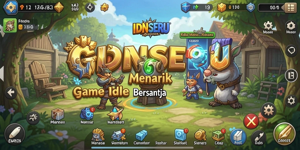 Tampilan gameplay menarik dari IDNSERU dalam kategori Idle.