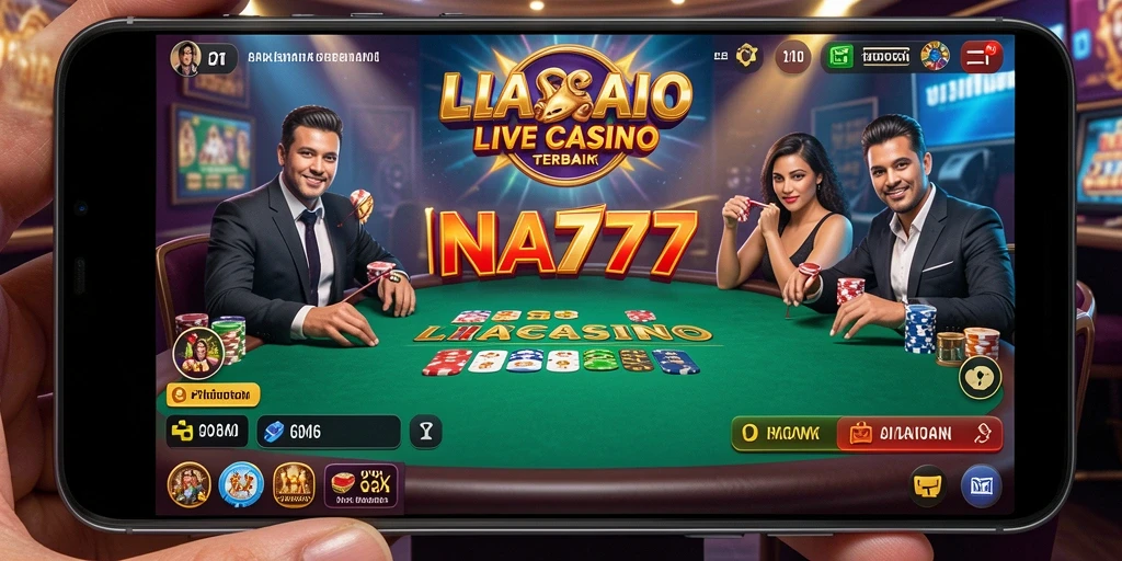 Tampilan gameplay Live Casino yang menarik dan interaktif di INA777.