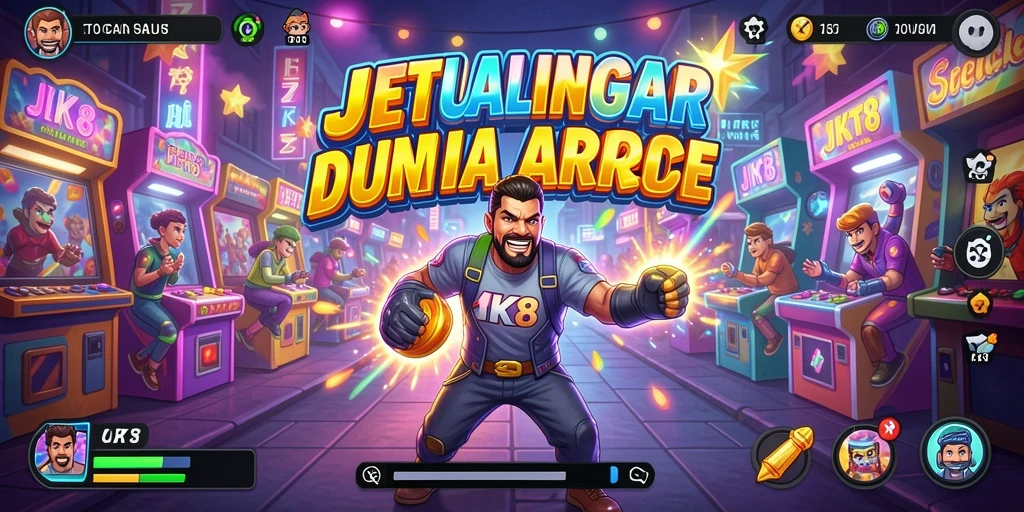 Screenshot gameplay menarik JKT8 yang menunjukkan aksi seru dalam game Arcade.