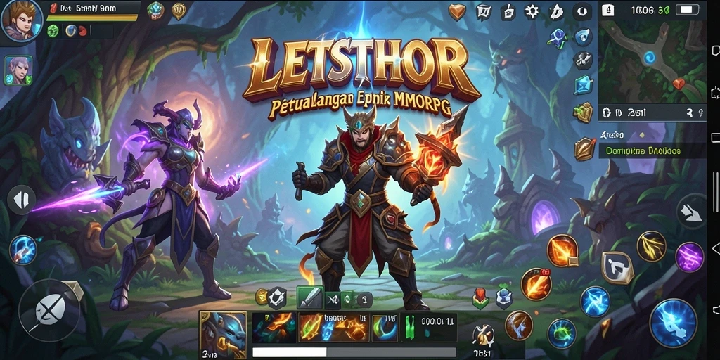 Gameplay mendalam LETSTHOR di dunia MMORPG yang fantastis.
