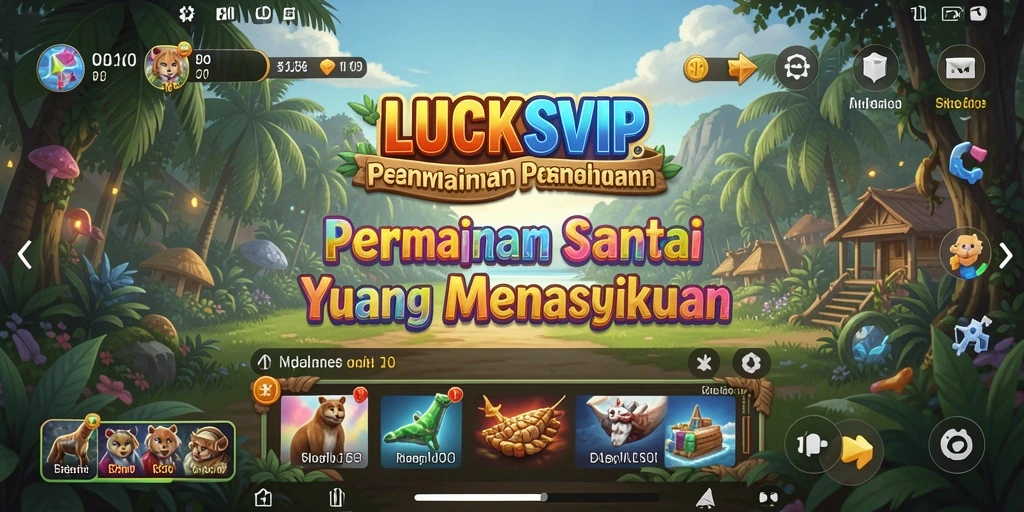 Tampilan gameplay LUCKSVIP yang menarik dan penuh warna.