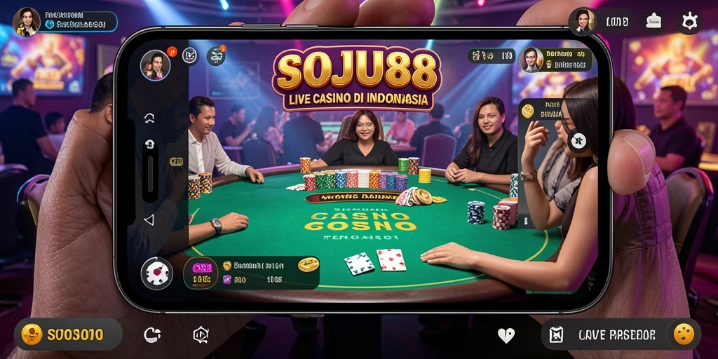 Tampilan menakjubkan gameplay Live Casino di SOJU88.